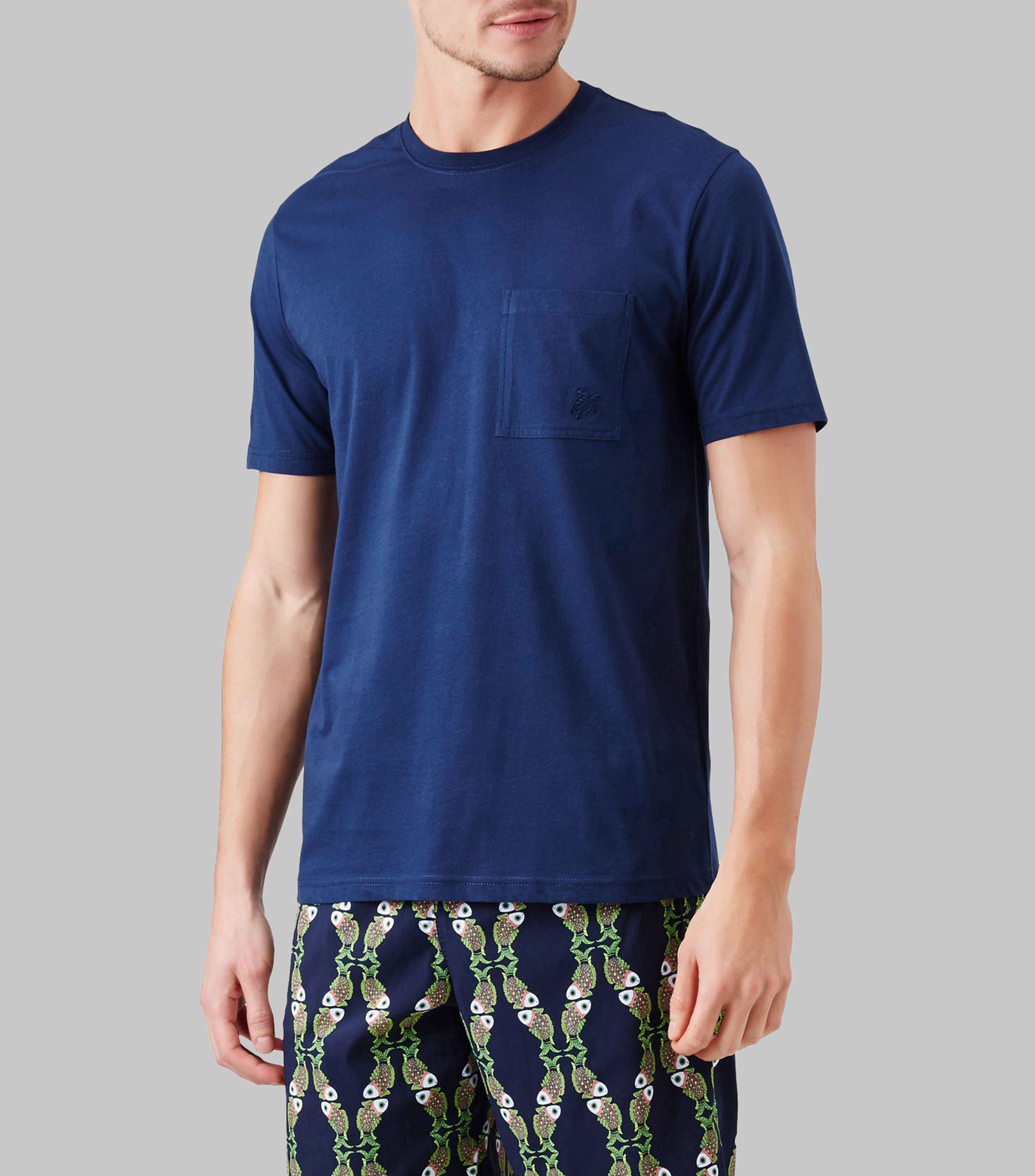 Playera cuello redondo manga corta lisa Hombre